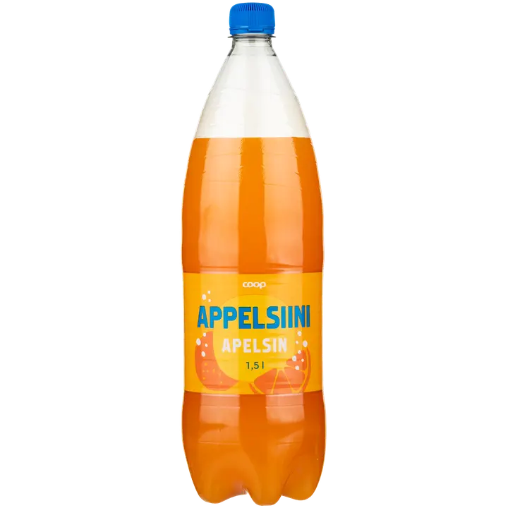 Coop Appelsiini virvoitusjuoma 1,5 l kmp|Coop 橙色软饮料 1.5 升 kmp