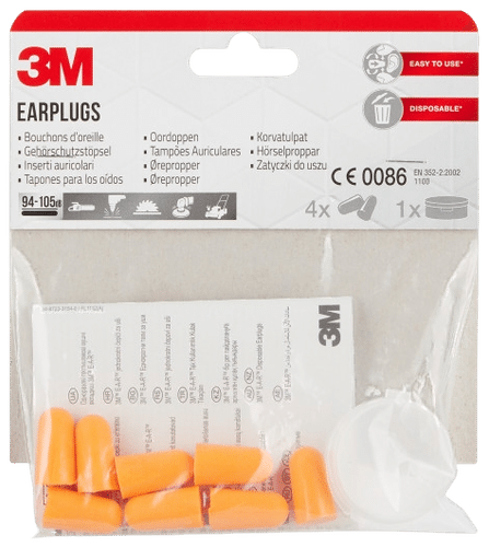 3M 耳塞1100带收纳盒,1套,4副(94–105分贝)