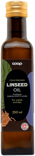 Coop 冷压亚麻籽油 250 ml|Coop kylmäpuristettu pellavansiemenöljy 250 ml