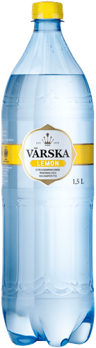 Värska Lemon, sitruunanmakuinen mineraalivesi, hiilihapollinen 1,5L PET