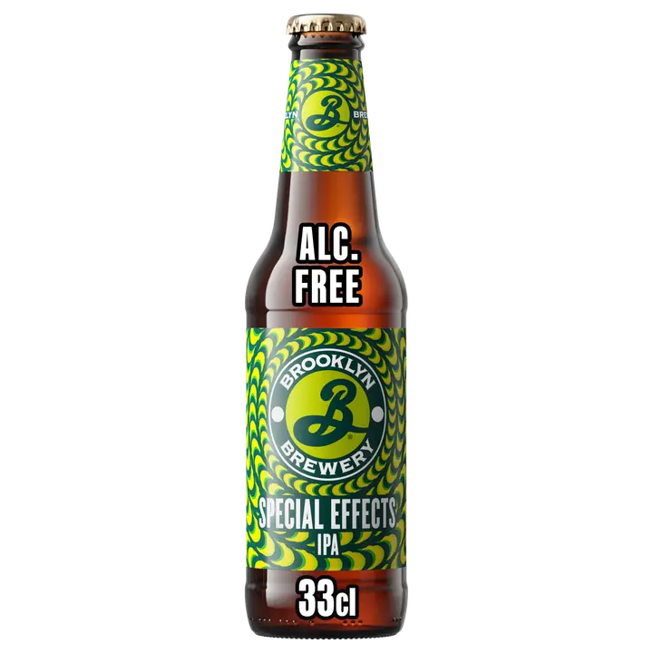 Brooklyn Special Effects IPA alkoholiton olut 0,4 % lasipullo 0,33 L|Brooklyn 特殊效果 IPA 0度饮料 0.4% 玻璃瓶 0,33 L