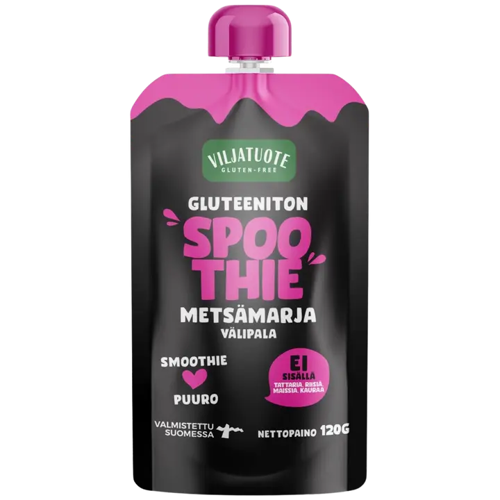 Gluteeniton Spoothie Metsämarjavälipala 120g|Spoothie 无麸质 Spoothie 野莓零食 120g