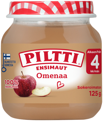 Piltti 初味 125g 苹果水果泥(4个月起)