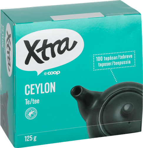 Xtra Ceylonin tee 100 x 1,25 g|Xtra 锡兰茶 100 x 1,25 g