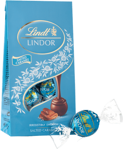 Lindt 林多焦糖海盐夹心牛奶巧克力球 137g
