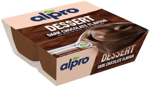 Alpro Dessert Soijapohjainen tummasuklaa-jälkiruoka 4x125g