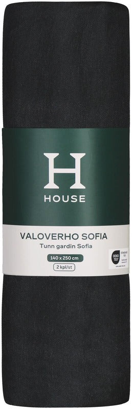 House 遮光帘 Sofia 140x250厘米 2件 黑色