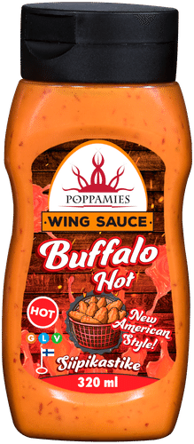 Poppamies Buffalo Hot siipikastike 320ml