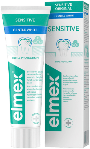 elmex Sensitive Original + Gentle Whitening hammastahna 75ml