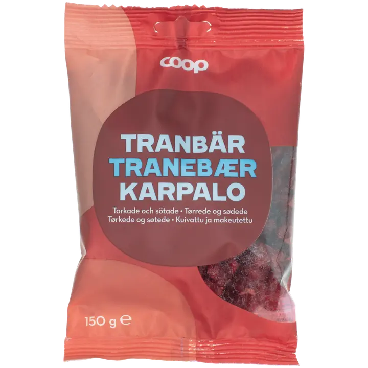 Coop kuivatut karpalot 150 g-Coop 蔓越莓干 150 g