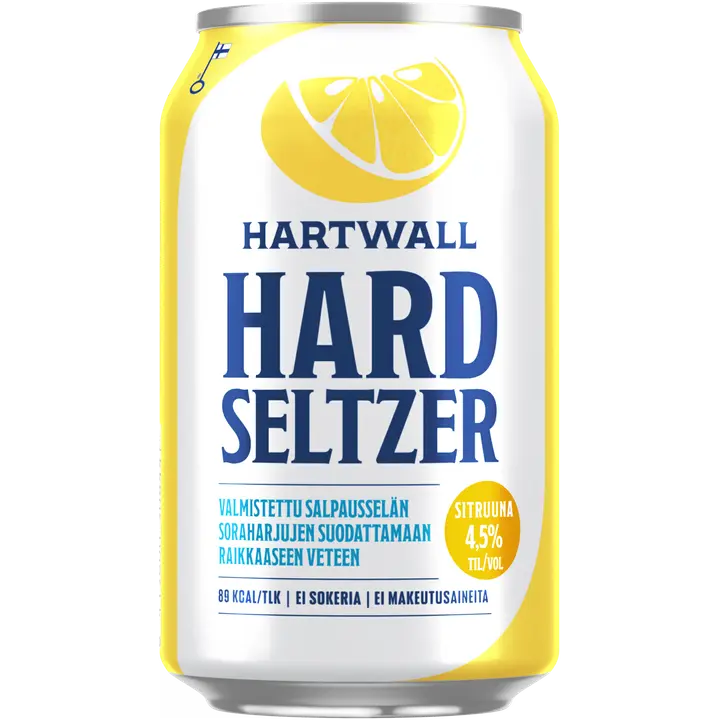 Hartwall Hard Seltzer Sitruuna 4,5% 0,33 l|Hartwall Hard Seltzer 柠檬 4.5% 0,33 l