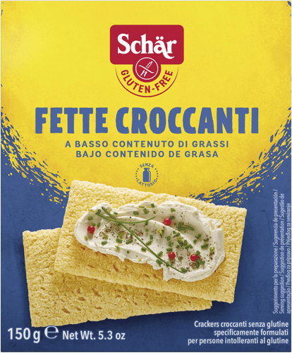 Schär Fette Croccanti 150g 无麸质薄脆饼|Schär Fette Croccanti 150g, gluteeniton ohut näkkileipä