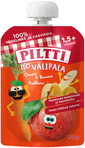 Piltti 150克大份零食苹果香蕉胡萝卜(1.5岁以上)便携装