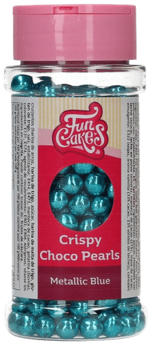 FunCakes suklaahelmet, metallinhohto sininen 60g|Funcakes 金属光泽蓝色巧克力珠 60g