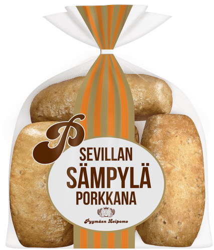 Pyymäen Leipomo 塞维利亚面包 - 胡萝卜 4个 350 g|Pyymäen Leipomo Sevillan sämpylä - Porkkana 4 kpl 350 g