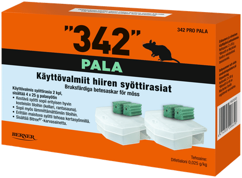 342 SYÖTTIRASIA 2KPL, 50G PALASYÖTTI