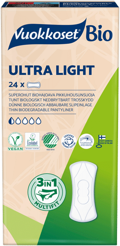 Vuokkoset Bio Ultra Light pikkuhousunsuoja 24 kpl