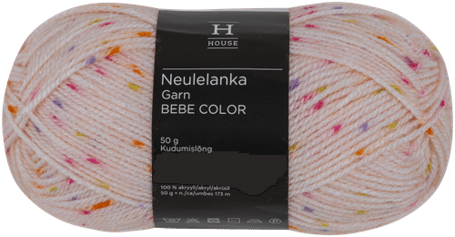 House Bebe Color 毛线 50克 粉色 31367|House lanka Bebe Color 50 g vaaleanpunainen 31367