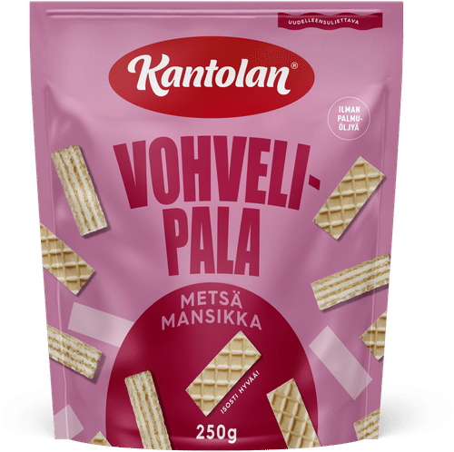 Kantolan 森林草莓华夫饼块 250g|Kantolan Vohvelipala metsämansikka 250g
