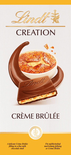 Lindt Creation Crème Brûlée täytemaitosuklaalevy 150g