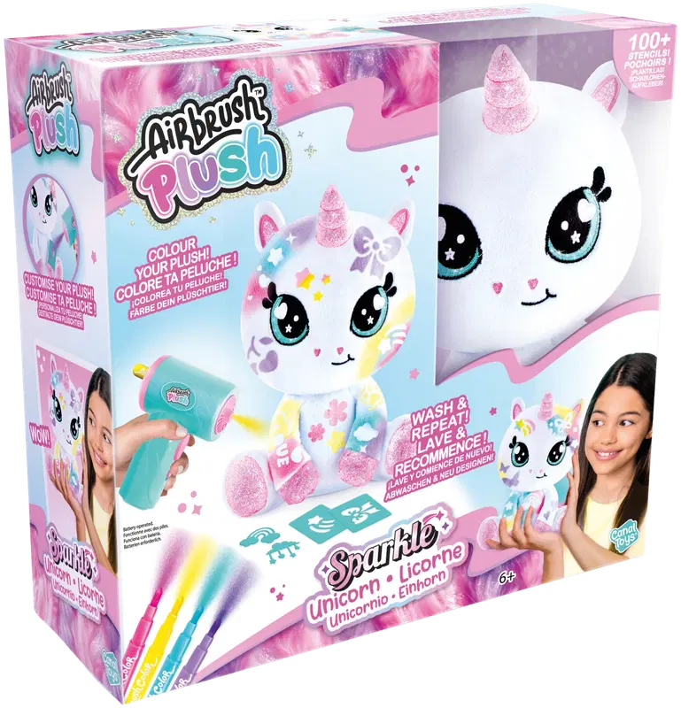 Airbrush Plush 闪光独角兽毛绒玩具