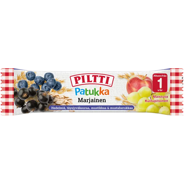 PILTTI Patukka 25g Marjainen välipalapatukka 1v|Piltti Bar 25g 浆果零食棒 1 年