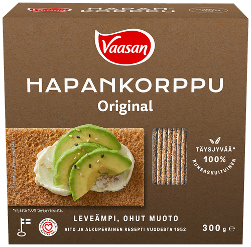 Vaasan 酸面包脆饼 300克 全麦黑麦酸面包脆饼