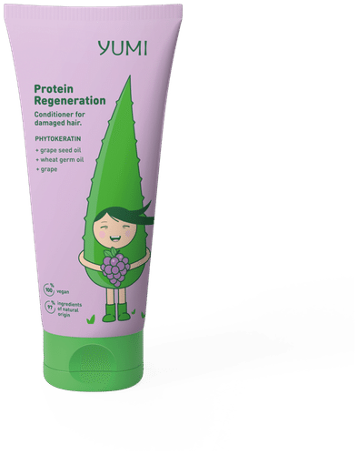 Yumi korjaava hoitoaine vaurioituneille hiuksille viinirypäle 200 ml