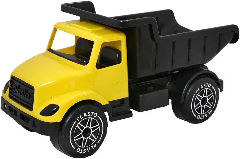 Plasto 大型卡车,柔软静音轮,60厘米,黄色|Plasto iso kuorma-auto, pehmeät ja hiljaiset pyörät, 60 cm, keltainen