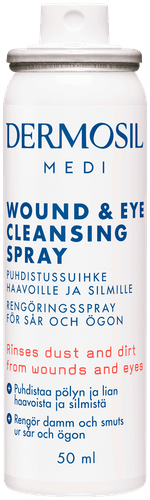 Dermosil MEDI 伤口和眼睛清洁喷雾 50 ml|Dermosil medi puhdistussuihke haavoille ja silmille 50 ml