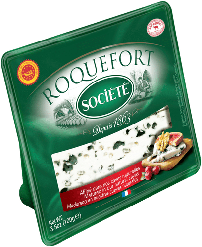 Société Roquefort sinihomejuusto DOP 100g