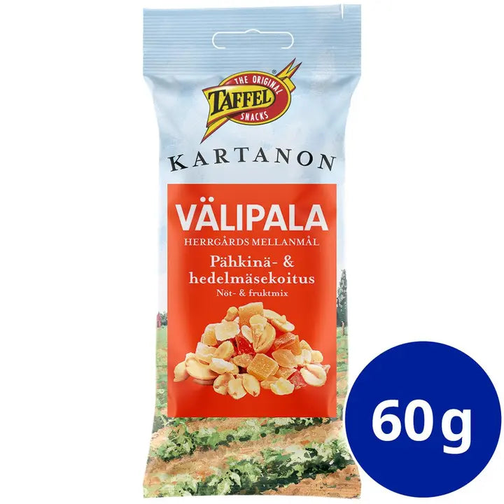 Taffel Kartanon välipala pähkinä- ja hedelmäsekoitus 60g-Taffel Kartanon 零食坚果和水果混合 60g