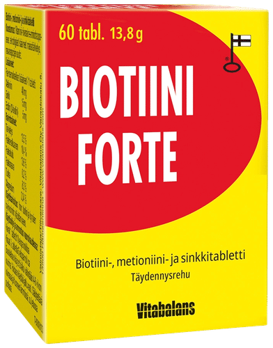 Vitabalans Biotiini Forte sinkki-biotiini-metioniinitabletti koirille ja kissoille, 60 tabl.