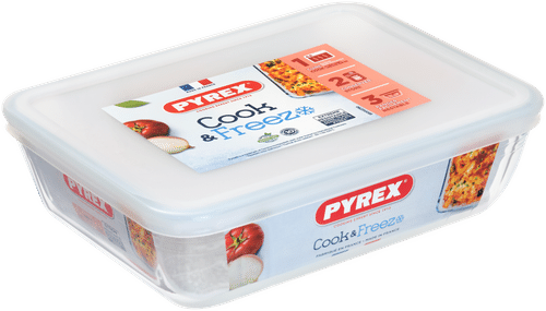 Pyrex 带盖玻璃烤盘(Cook & Freeze) 22x17cm