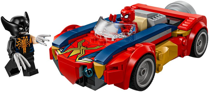 LEGO 蜘蛛侠战车对决毒液化金刚狼|LEGO® Super Heroes Marvel 76336 Spider-Manin auto vastaan Venomiksi muuttunut Wolverine