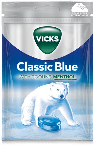 Vicks 经典蓝润喉糖 72g|Vicks Classic Blue kurkkupastilli 72g