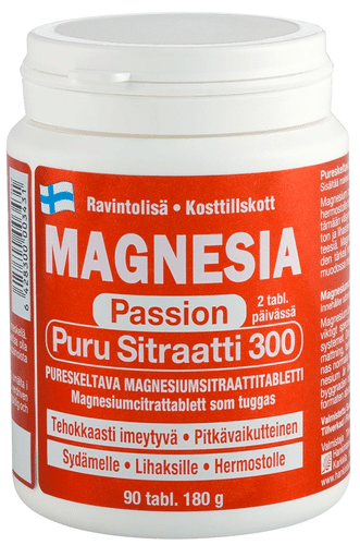 Magnesia Passion Puru柠檬味300毫克柠檬酸镁片 90片