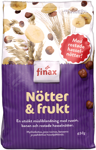 Finax Mysli Pähkinä & Hedelmä 650g|Finax 坚果水果麦片 650g