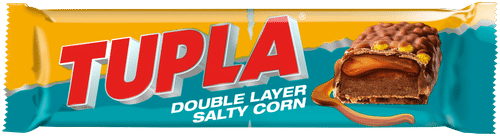 Tupla 双层咸玉米巧克力棒 48g|Tupla Double Layer Salty Corn suklaapatukka 48g