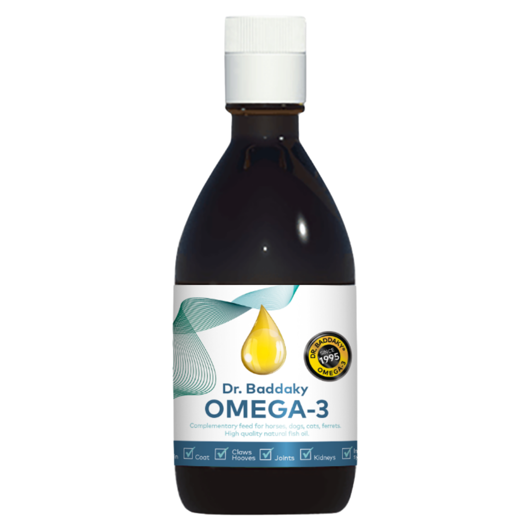 Dr. Baddaky Omega-3 - 犬、猫和马用 200 ml