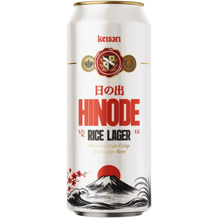 Keisari Hinode Rice Lager 5,2 til-%|Keisari 日之出大米饮料 5.2 vol%