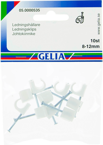 Gelia 线夹 8-12mm 10个 白色
