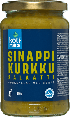 Kotimaista sinappikurkkusalaatti 360 g