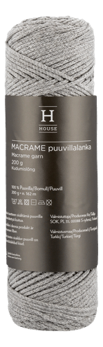 House Macrame线 212147 200克 浅灰 122201