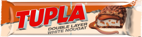 Tupla 双层白牛轧糖巧克力棒 48g|Tupla Double Layer White Nougat suklaapatukka 48g