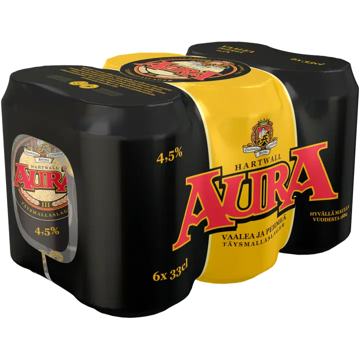 Aura 6 x 奥拉饮料 4.5% 0,33 l|6 x Aura olut 4,5% 0,33 l