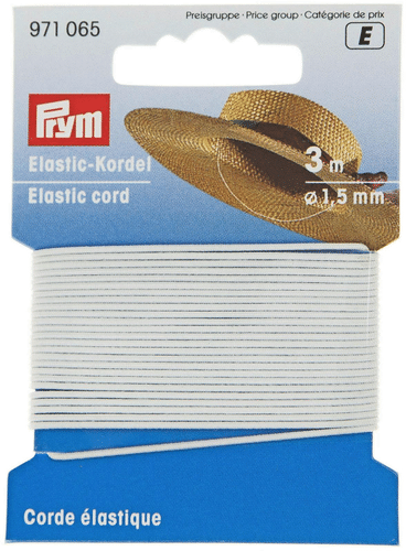 Prym pyöreä kuminauha 1,5 mm 3 m/pakkaus