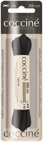 Coccine kengännauha 200 cm, musta
