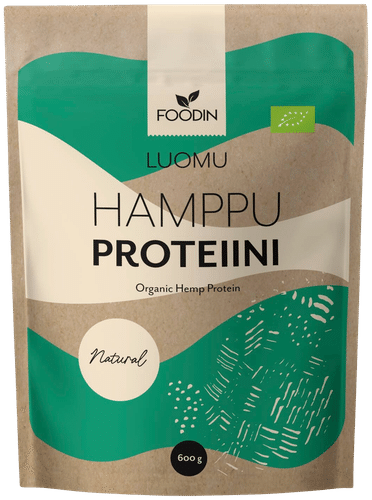 Foodin 有机大麻蛋白 600g|Foodin Hamppuproteiini, luomu 600g