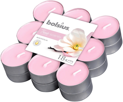 Bolsius True Scents – 香薰加热蜡烛 – 木兰 – 粉色 – 18支/包|Bolsius True Scents – tuoksulämpökynttilät – Magnolia – pinkki – 18 kpl/pakkaus